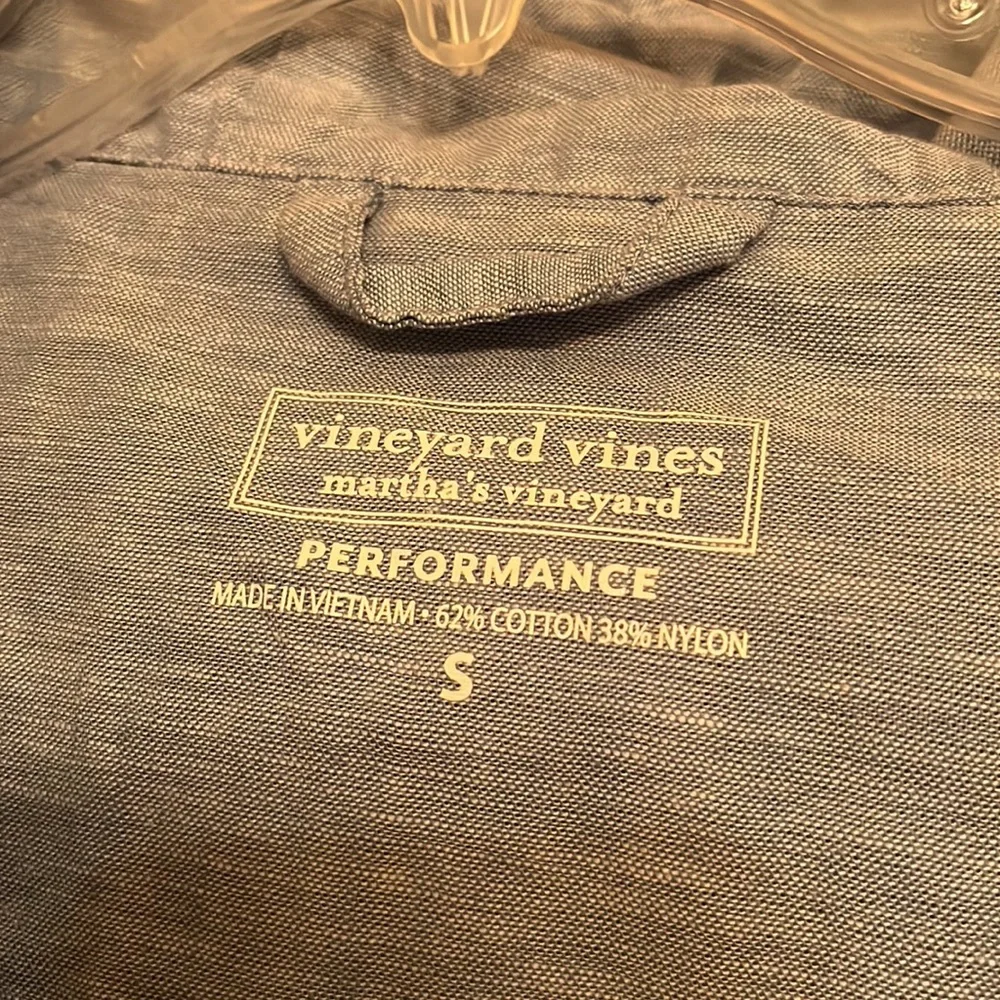 Vineyard Vines blue S Packable Performance hooded windbreaker jacket pockets